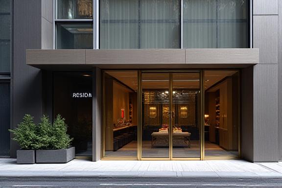 Hoshiro銀座店の洗練された外観